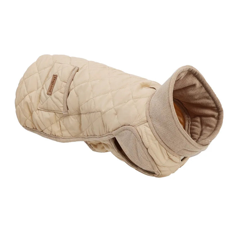 Manteau à carreaux pour teckel – veste d’hiver chaude, confortable et élégante